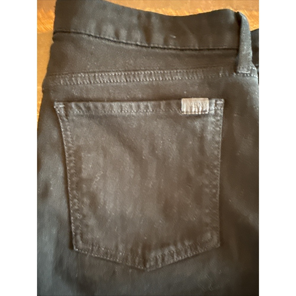 Jen7 Size 12 Bermuda Shorts Black Cuffed Pockets 7 for All Mankind - Picture 8 of 16